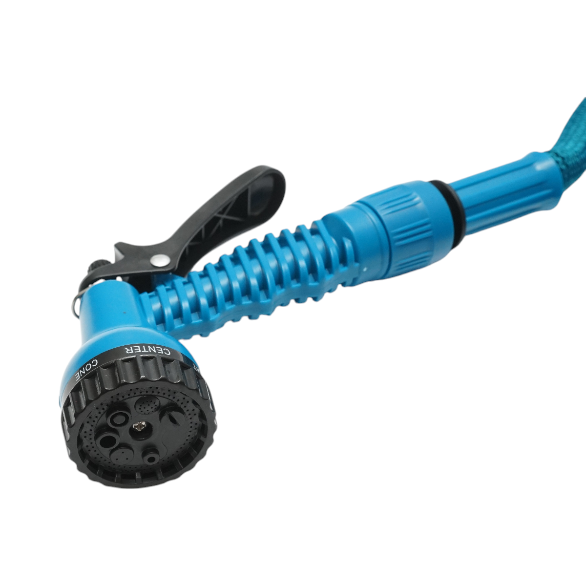 Furtun gradina extensibil 2.5-7.5m cu pistol reglabil 7 moduri, adaptor 3/4, cupla rapida 1/2 - imagine 3