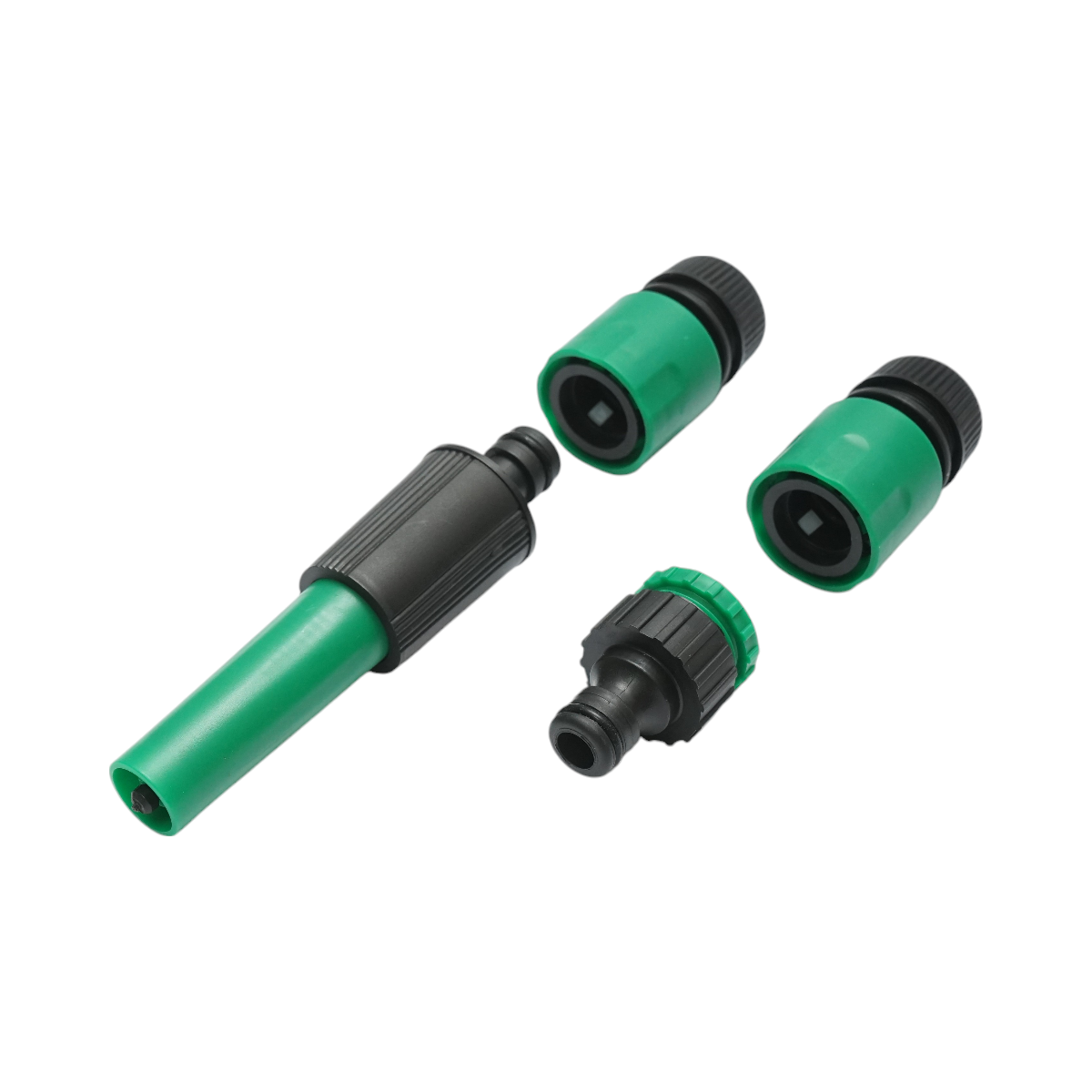 Set rola 7.5m furtun gradina PVC impletit 1/2 inch cu duza stropit reglabila, conectori si adaptor robinet 3/4-1/2 inch - imagine 5