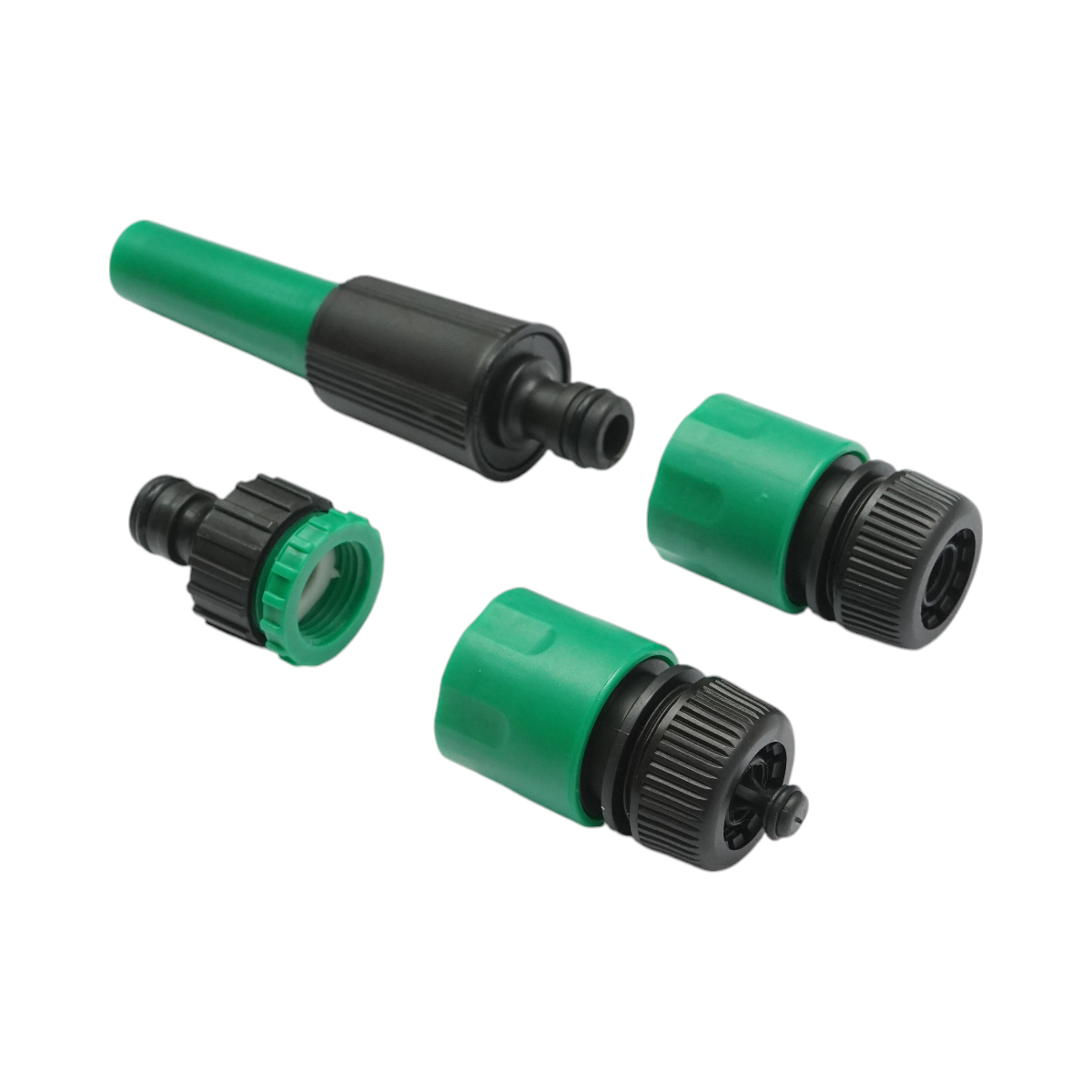 Set rola 7.5m furtun gradina PVC impletit 1/2 inch cu duza stropit reglabila, conectori si adaptor robinet 3/4-1/2 inch - imagine 6