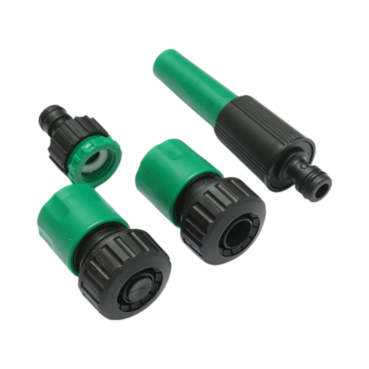 Set rola 7.5m furtun gradina PVC impletit 3/4 inch cu duza stropit reglabila, conectori si adaptor robinet 3/4-1/2 inch - imagine 6