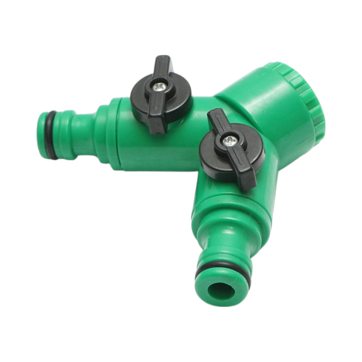 Distribuitor Y 2 cai cu robineti si conector rapid pentru furtun gradina 1/2 inch, adaptor robinet 3/4 inch - imagine 3
