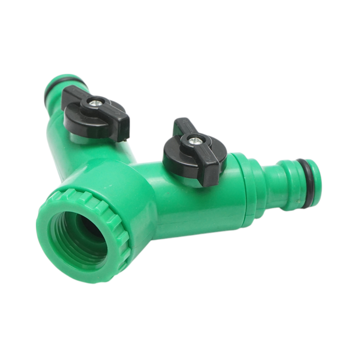 Distribuitor Y 2 cai cu robineti si conector rapid pentru furtun gradina 1/2 inch, adaptor robinet 3/4 inch - imagine 4