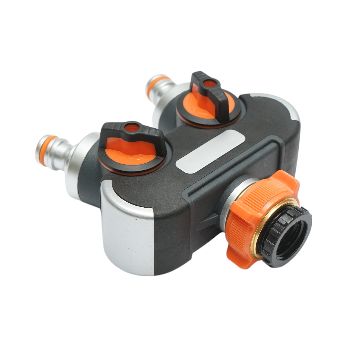 Distribuitor 2 cai cu robineti, conectori 1/2 si adaptor robinet 1/2-3/4 furtun gradina - imagine 3