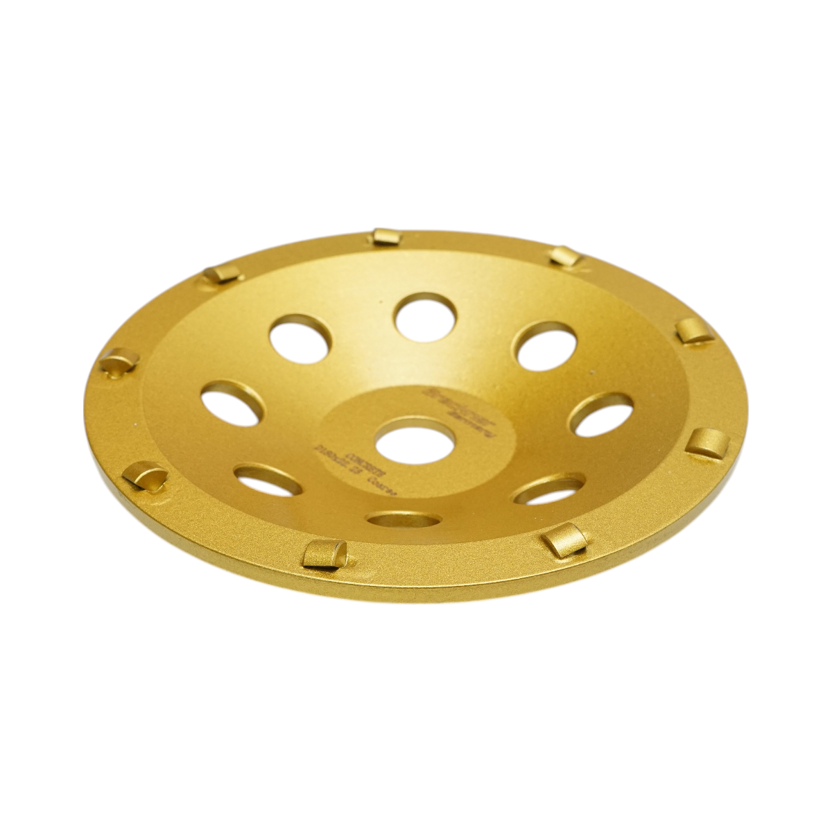 Disc diamantat segmentat PCD tip cupa 180x22.23, slefuit beton, piatra, travertin, mozaic, pavaj, caramida Breckner Germany - imagine 3