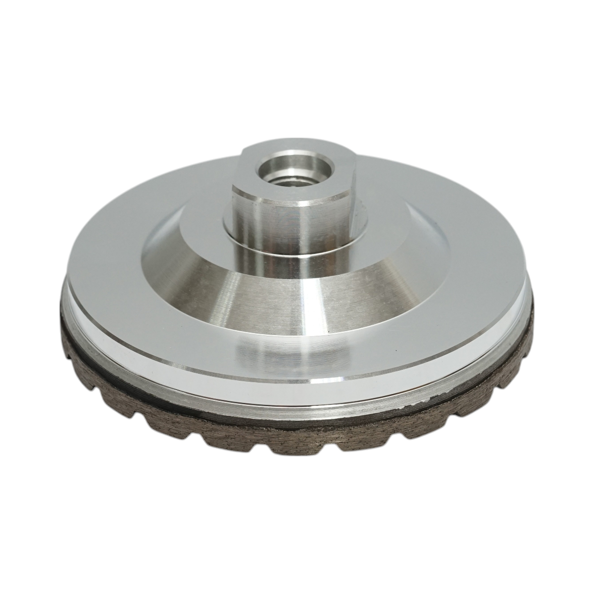 Disc diamantat turbo segmentat tip cupa 100mm, filet M14, grosier din aluminiu pentru slefuire marmura Breckner Germany - imagine 4