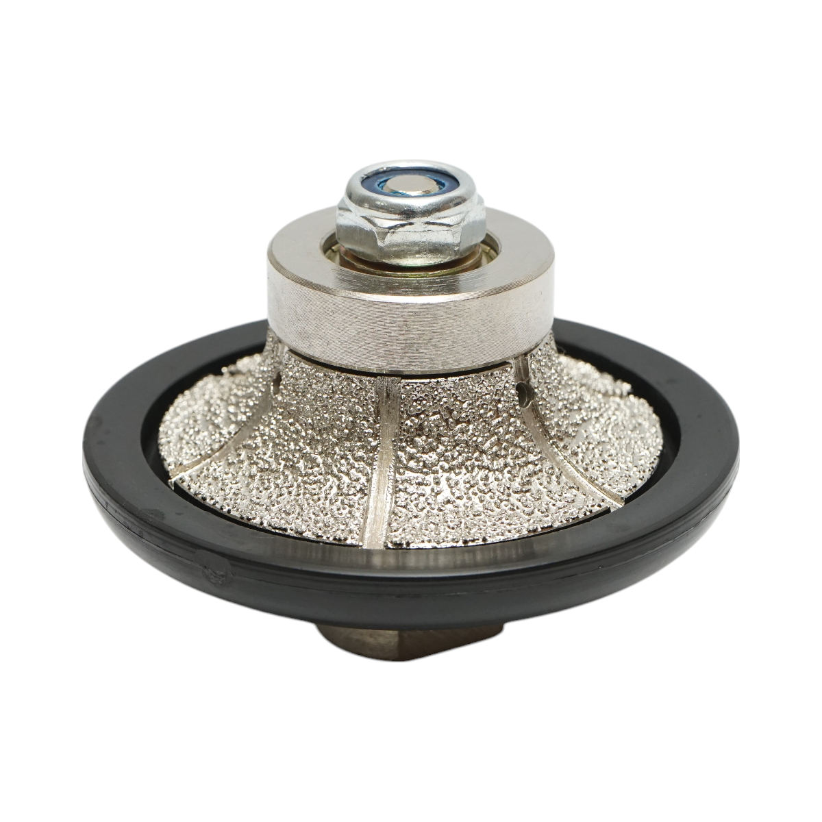Freza diamantata semibaston B15, D65mm, raza 15mm, filet M14 pentru canturi granit Breckner Germany