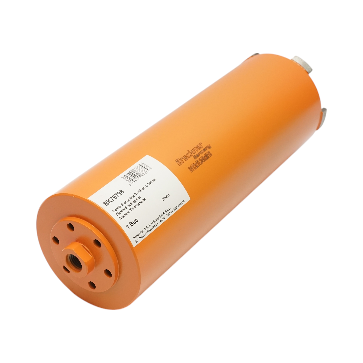 Carota diamantata 112x340mm, filet interior M16, gaurire uscata pentru caramida Breckner Germany - imagine 3
