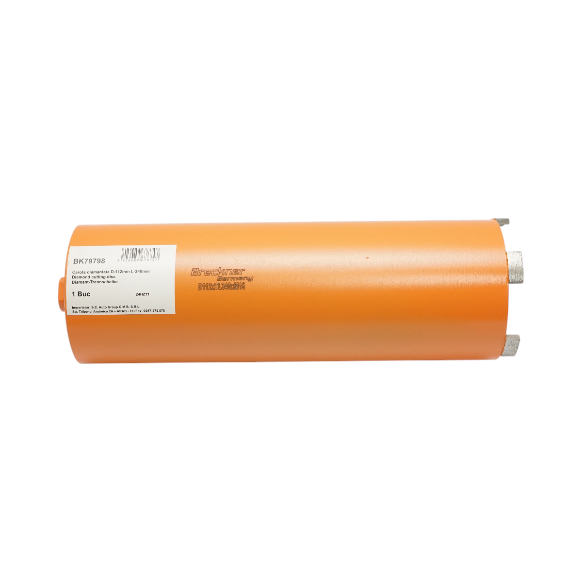 Carota diamantata 112x340mm, filet interior M16, gaurire uscata pentru caramida Breckner Germany - imagine 2