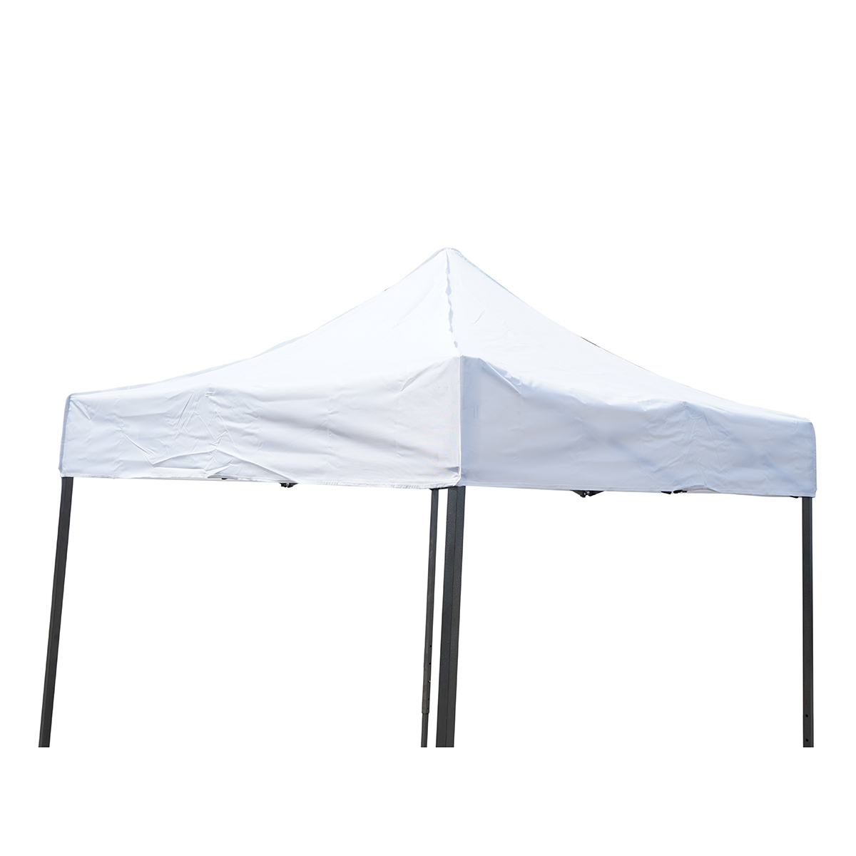Cort pavilion pliabil 2x2m alb impermeabil, inaltime reglabila, cadru metalic Breckner Germany - imagine 4