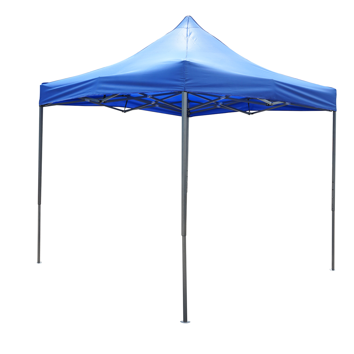 Cort pavilion pliabil 2.5x2.5m albastru impermeabil, inaltime reglabila, cadru metalic Breckner Germany - imagine 3