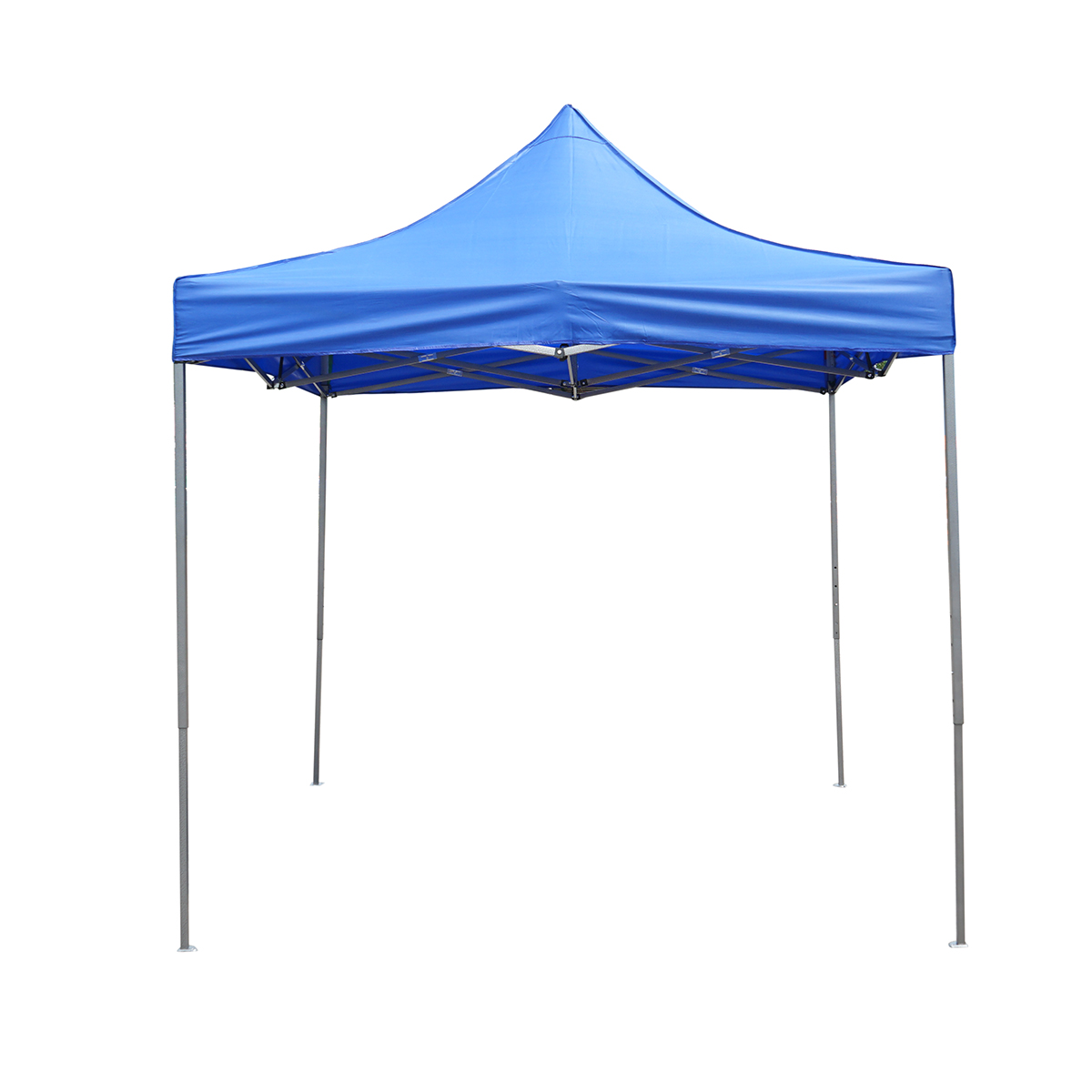 Cort pavilion pliabil 2.5x2.5m albastru impermeabil, inaltime reglabila, cadru metalic Breckner Germany - imagine 2