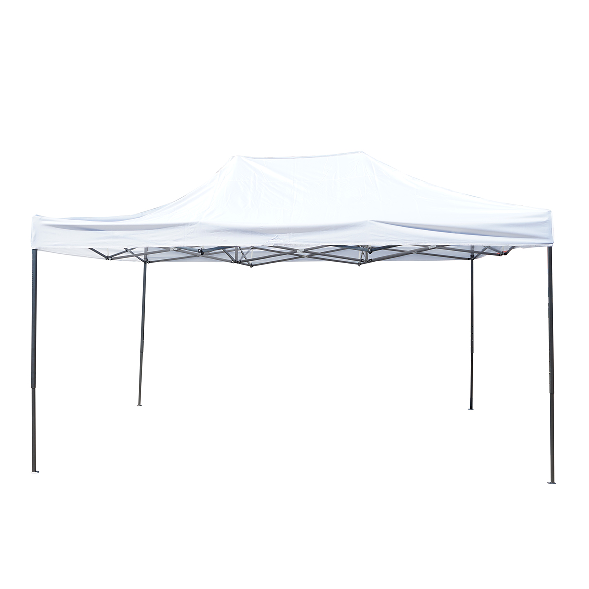 Cort pavilion pliabil 3x4.5m alb impermeabil, inaltime reglabila, cadru metalic Breckner Germany
