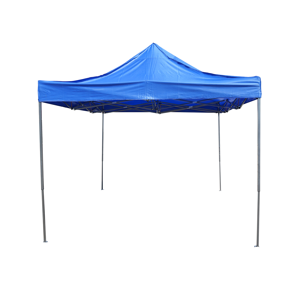 Cort pavilion pliabil 3x4.5m albastru impermeabil, inaltime reglabila, cadru metalic Breckner Germany - imagine 3