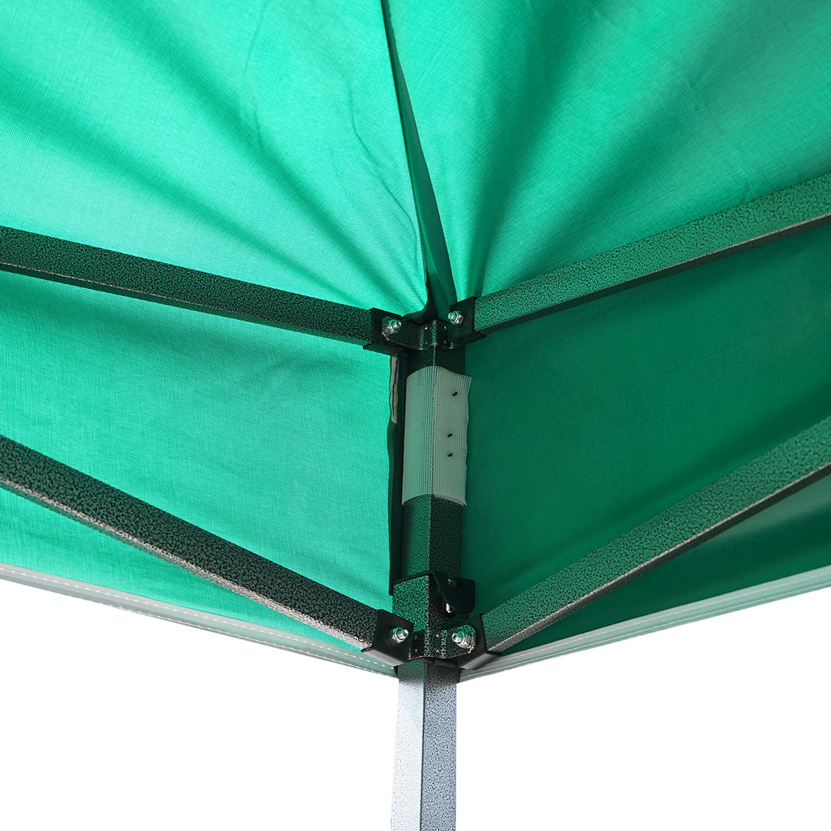 Cort pavilion pliabil 3x4.5m verde impermeabil, inaltime reglabila, cadru metalic Breckner Germany - imagine 7