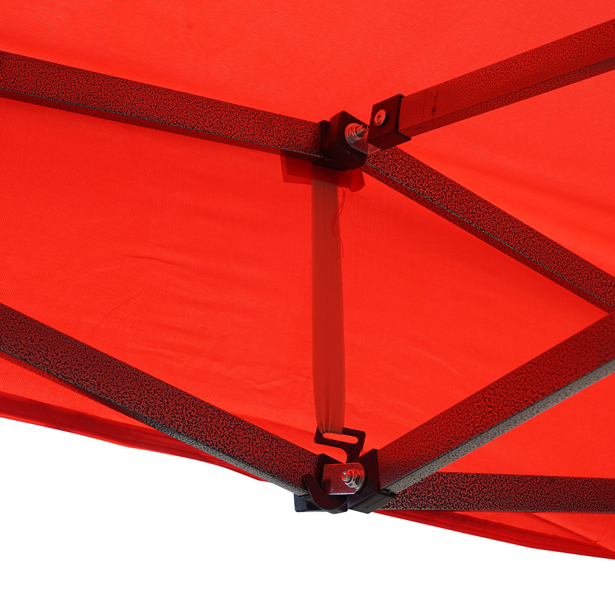 Cort pavilion pliabil 3x4.5m rosu impermeabil, inaltime reglabila, cadru metalic Breckner Germany - imagine 7