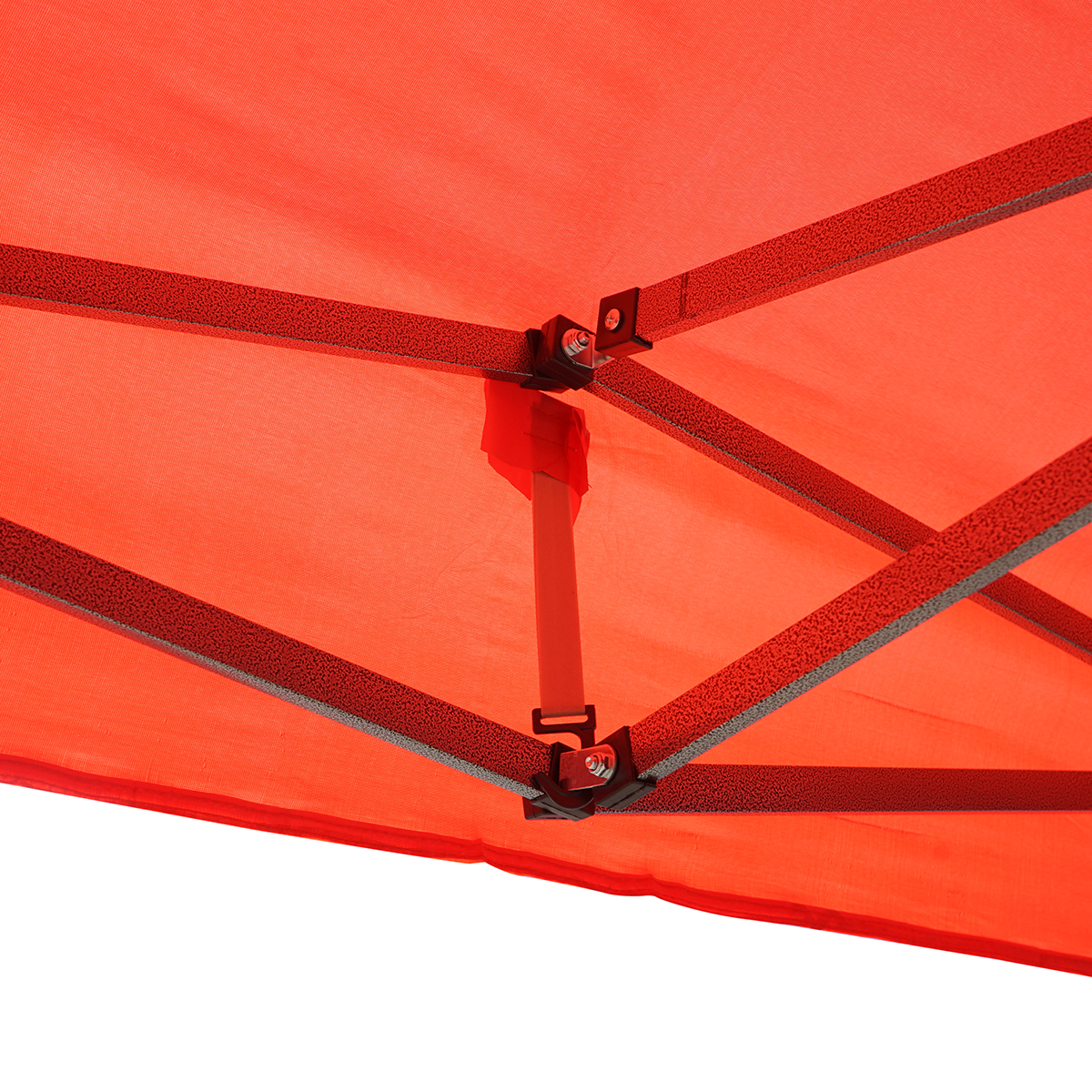 Cort pavilion pliabil 3x6m rosu impermeabil, inaltime reglabila, cadru metalic Breckner Germany - imagine 6