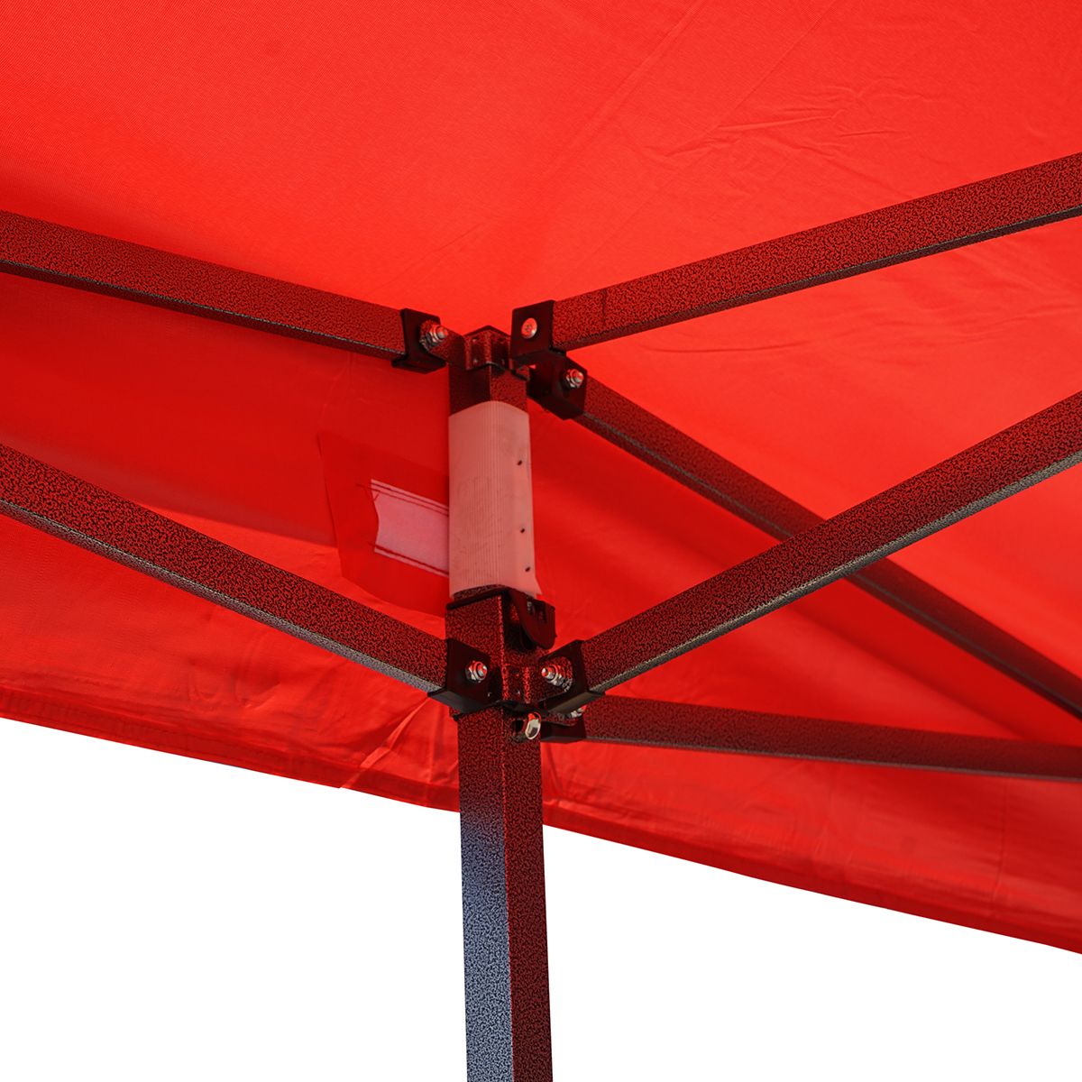 Cort pavilion pliabil 3x6m rosu impermeabil, inaltime reglabila, cadru metalic Breckner Germany - imagine 5