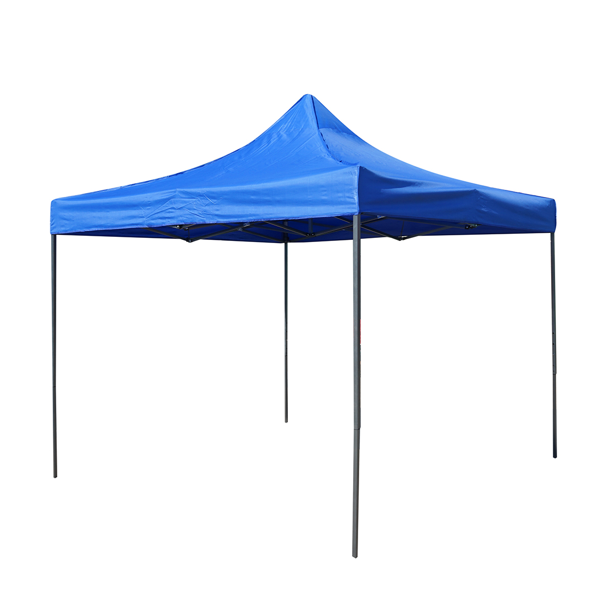 Cort pavilion pliabil 3x3m albastru impermeabil, inaltime reglabila, cadru metalic Breckner Germany