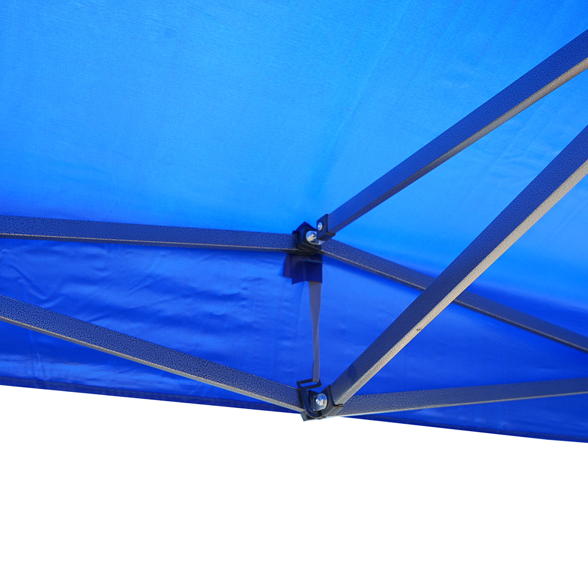 Cort pavilion pliabil 3x3m albastru impermeabil, inaltime reglabila, cadru metalic Breckner Germany - imagine 5