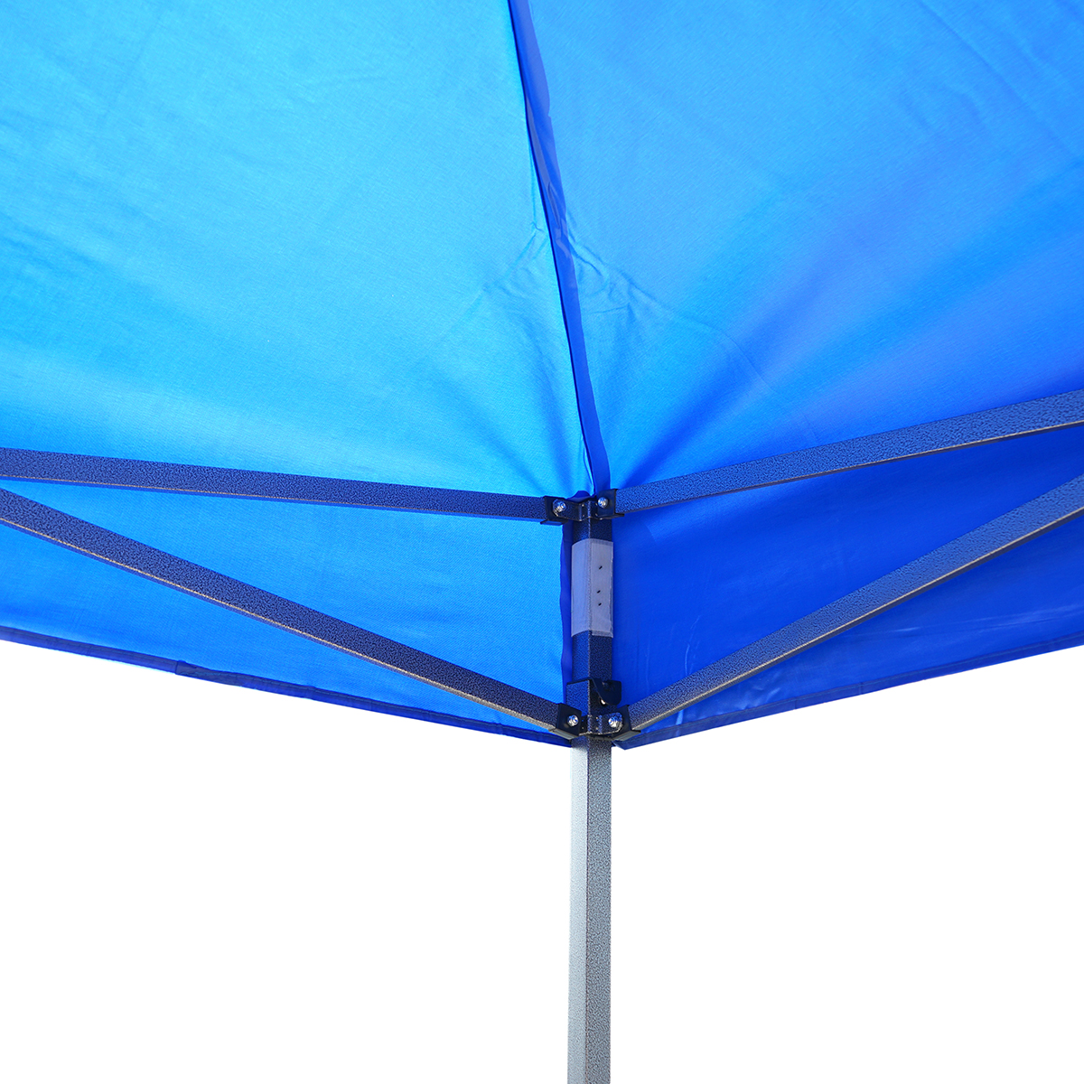 Cort pavilion pliabil 3x3m albastru impermeabil, inaltime reglabila, cadru metalic Breckner Germany - imagine 6
