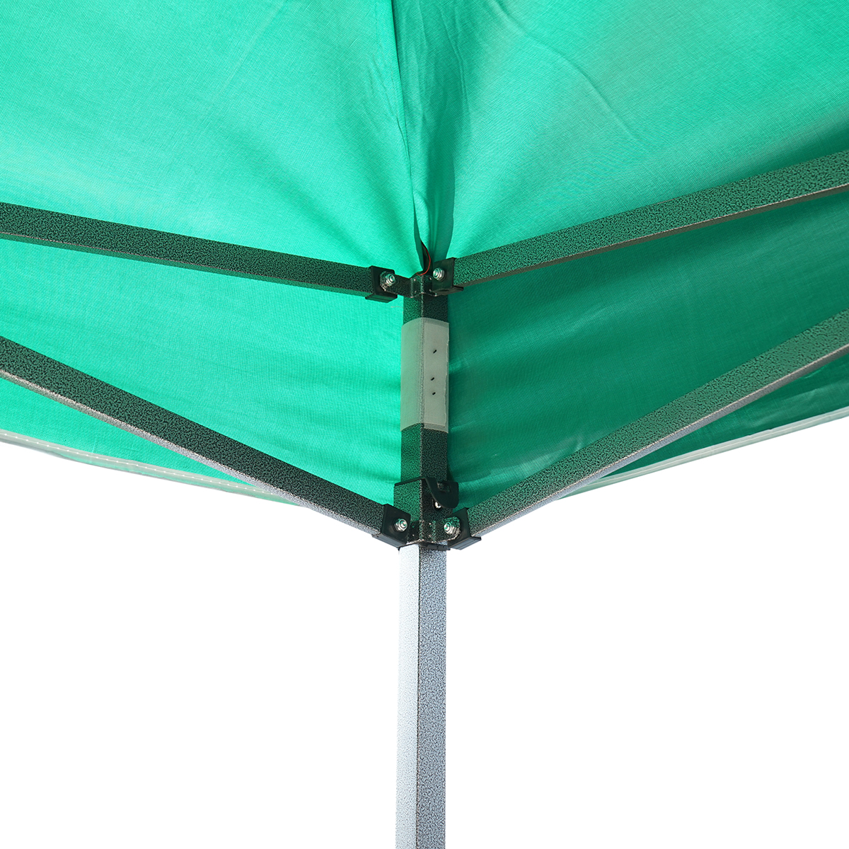 Cort pavilion pliabil 3x3m verde impermeabil, inaltime reglabila, cadru metalic Breckner Germany - imagine 6