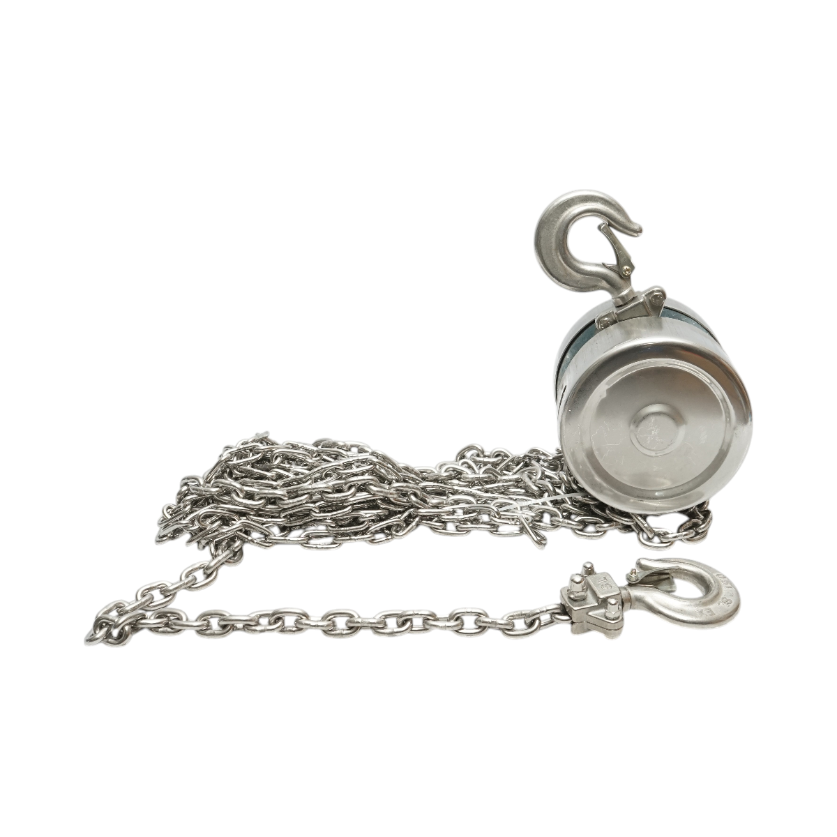 Palan manual inox cu lant 3m, sarcina maxima 500 kg, carlig cu siguranta Breckner Germany - imagine 3