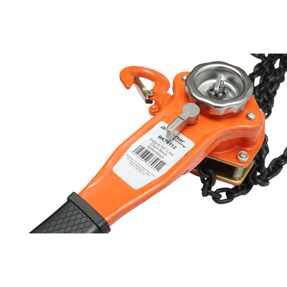 Palan manual cu levier 750kg, lant 1.5m, carlig cu siguranta 1T Breckner Germany - imagine 6