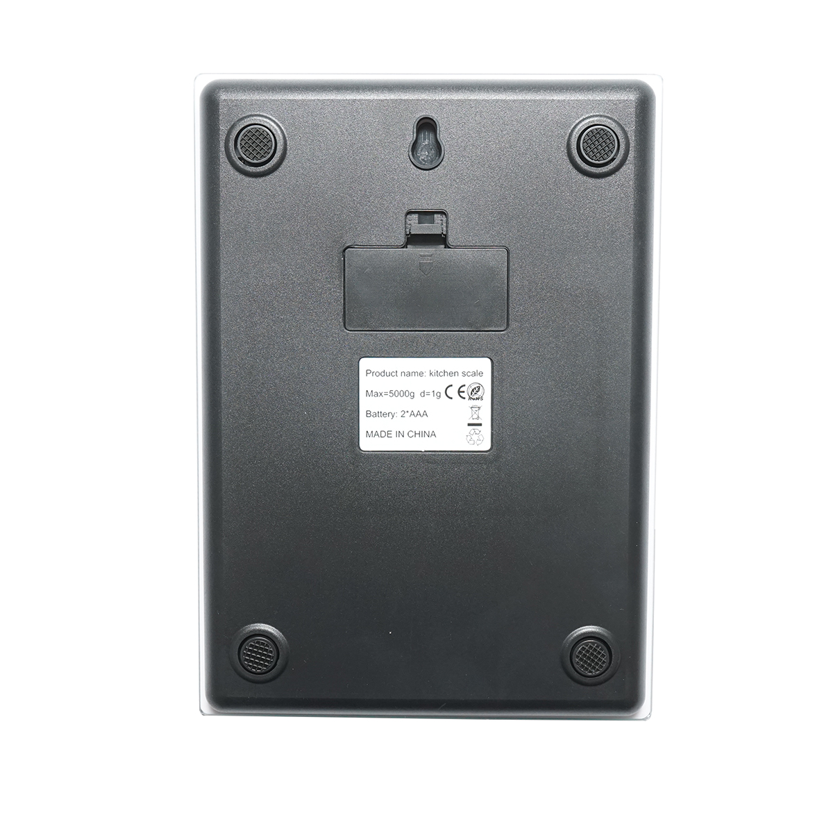 Cantar electronic digital de bucatarie 5 kg, functie tara, platforma sticla securizata - imagine 3