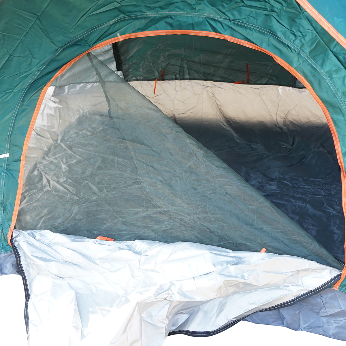 Cort camping 2 persoane pliabil automat pop-up, impermeabil cu protectie UV si plasa anti-insecte 210x210x145cm - imagine 5