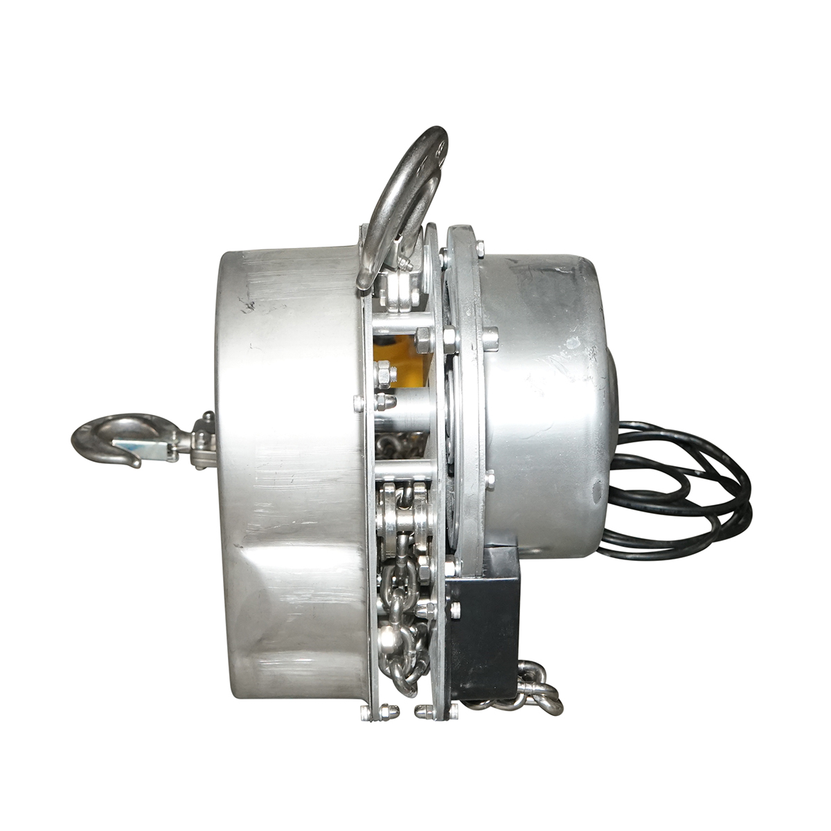 Palan electric inox 380V, 500W cu lant 3m, sarcina maxima 1000 kg, carlig cu siguranta Breckner Germany - imagine 3