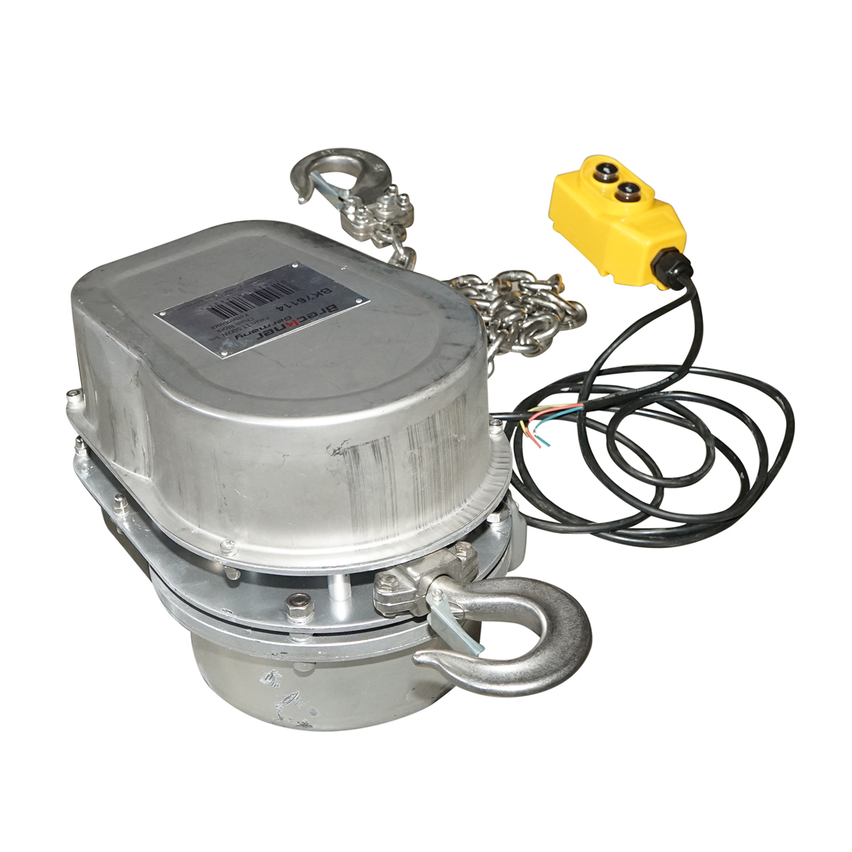 Palan electric inox 380V, 500W cu lant 3m, sarcina maxima 1000 kg, carlig cu siguranta Breckner Germany - imagine 4