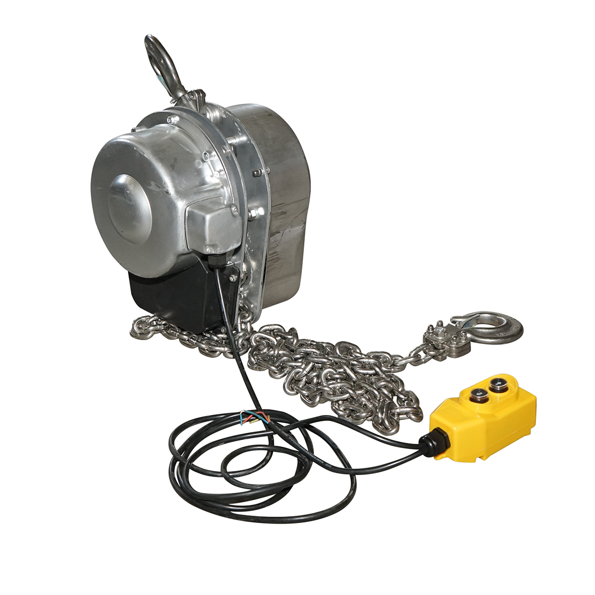 Palan electric inox 380V, 500W cu lant 3m, sarcina maxima 1000 kg, carlig cu siguranta Breckner Germany - imagine 2