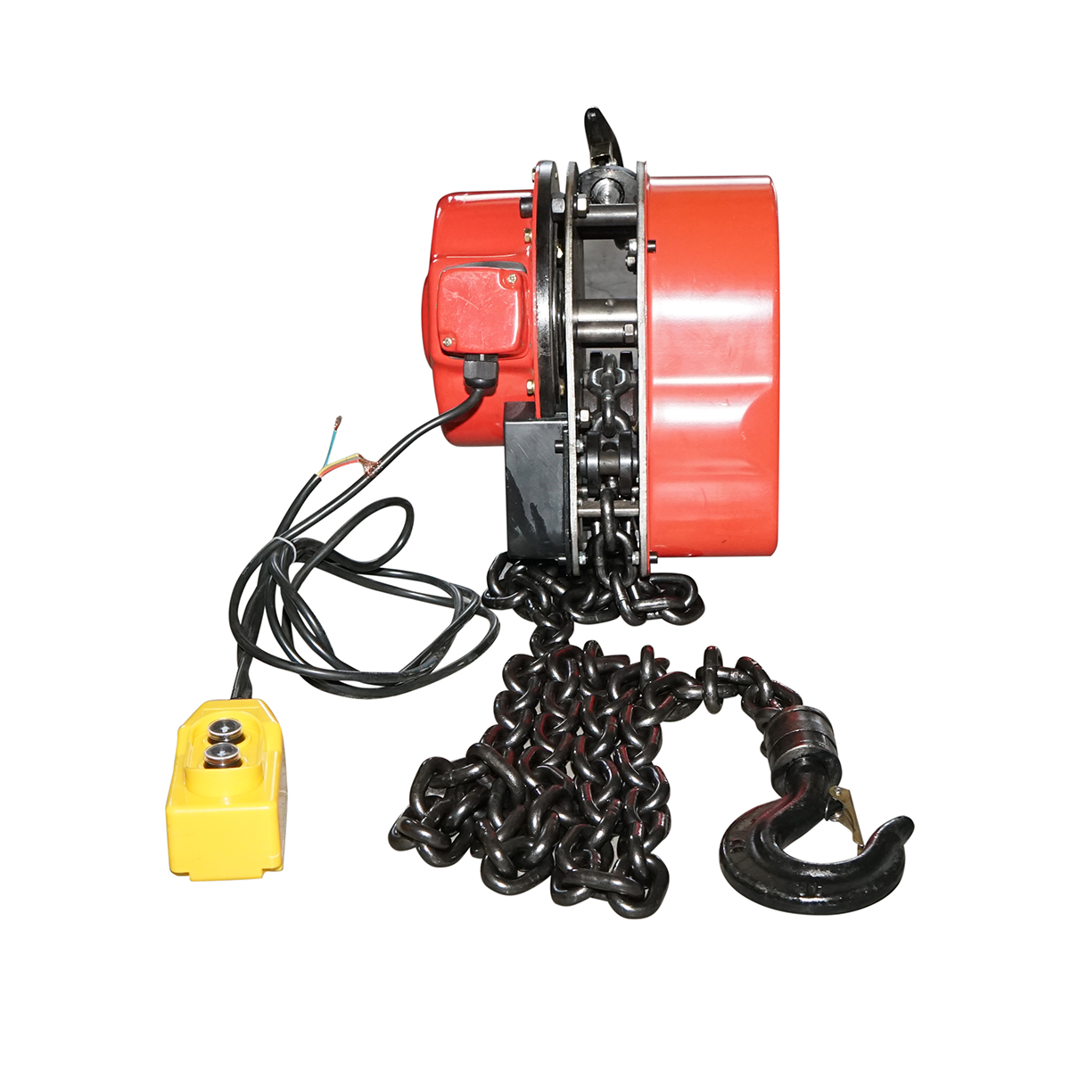 Palan electric otel 380V, 500W cu lant 3m, sarcina maxima 2000kg, carlig cu siguranta 3T Breckner Germany - imagine 3