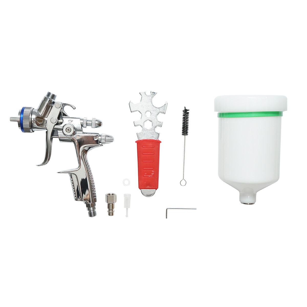 Pistol de vopsit cu aer comprimat 500ml, duza 1.4mm, debit 200ml/min, presiune max. 4 bar - imagine 2