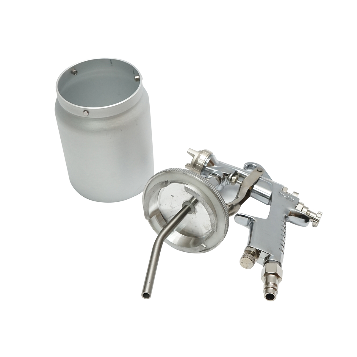 Pistol de vopsit cu aer comprimat 600ml, duza 2mm HVLP, debit 300ml/min, presiune max. 5 bar - imagine 4