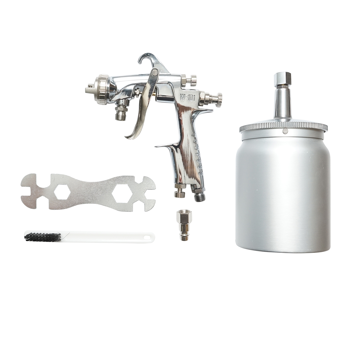 Pistol de vopsit cu aer comprimat 600ml, duza 2mm HVLP, debit 300ml/min, presiune max. 5 bar - imagine 2