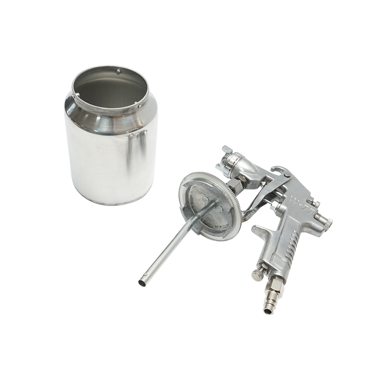 Pistol de vopsit industrial cu aer comprimat 600ml, duza 2.5mm, debit 400ml/min, presiune max. 5 bar - imagine 4