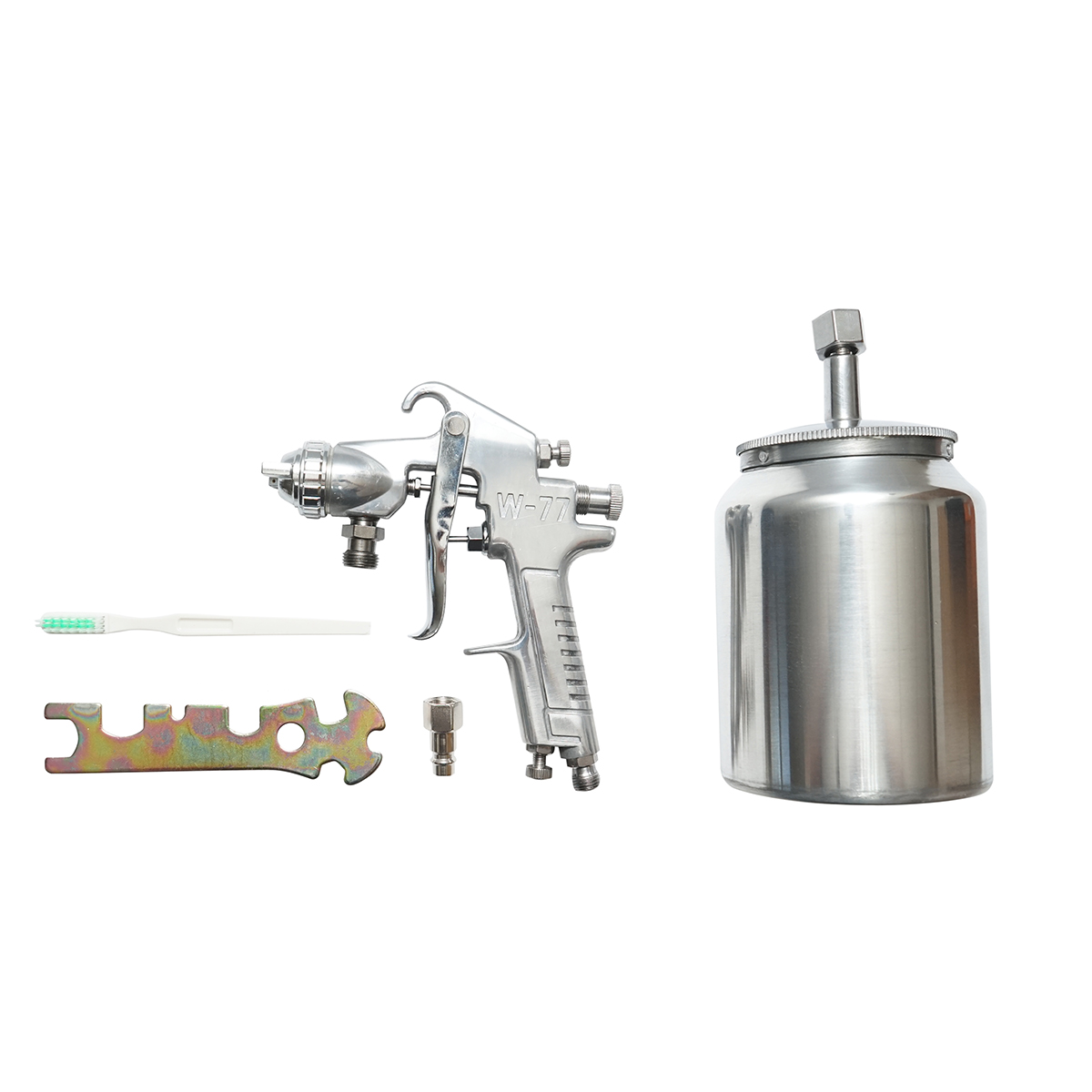Pistol de vopsit industrial cu aer comprimat 600ml, duza 2.5mm, debit 400ml/min, presiune max. 5 bar - imagine 2