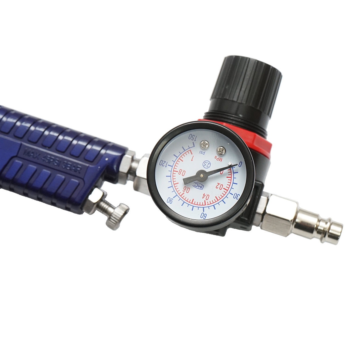 Set pistol de vopsit 600ml cu regulator presiune aer, duza 1.4/1.7mm HVLP, presiune max. 3.1 bar - imagine 5