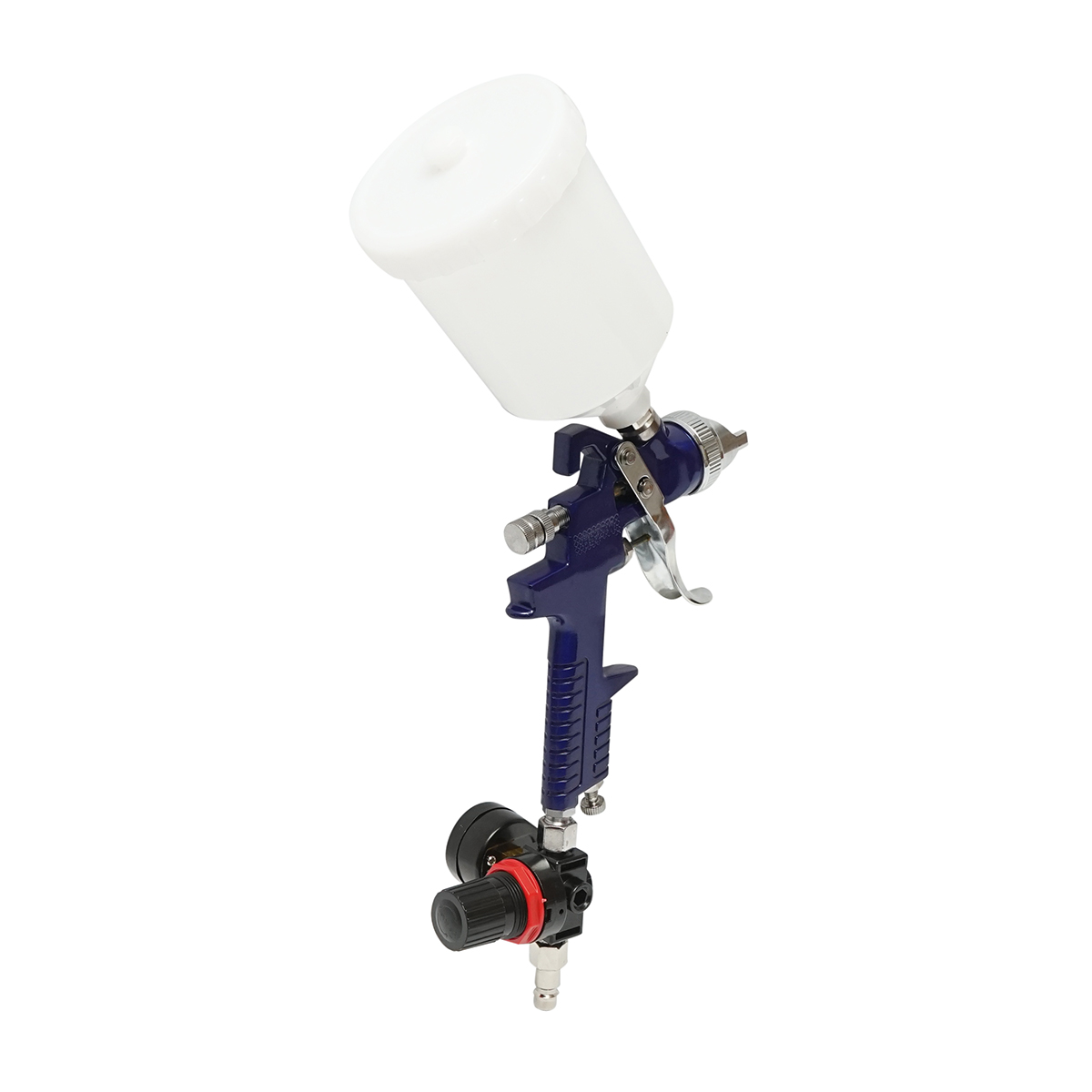 Set pistol de vopsit 600ml cu regulator presiune aer, duza 1.4/1.7mm HVLP, presiune max. 3.1 bar - imagine 3