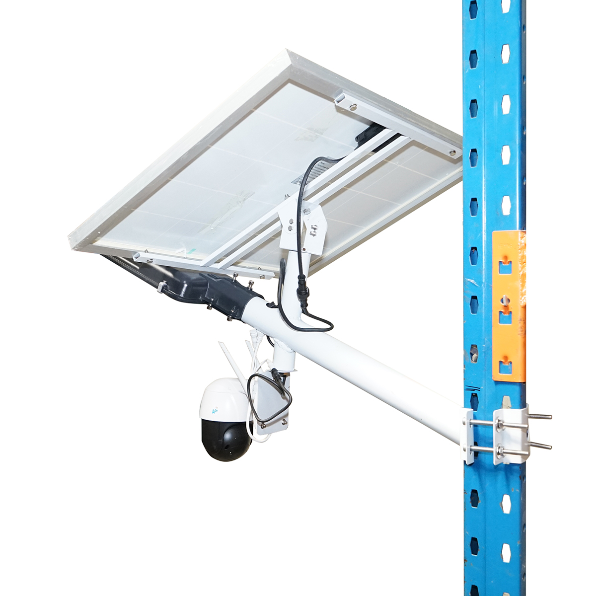 Lampa stradala LED 300W cu panou solar 60W, camera supraveghere 4G si baterie 16000mAh Breckner Germany - imagine 5