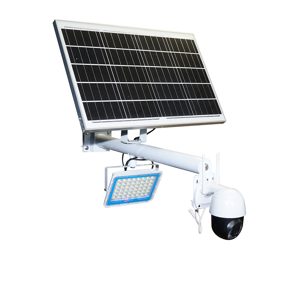 Lampa LED 200W cu panou solar 50W si camera supraveghere WIFI Breckner Germany - imagine 3