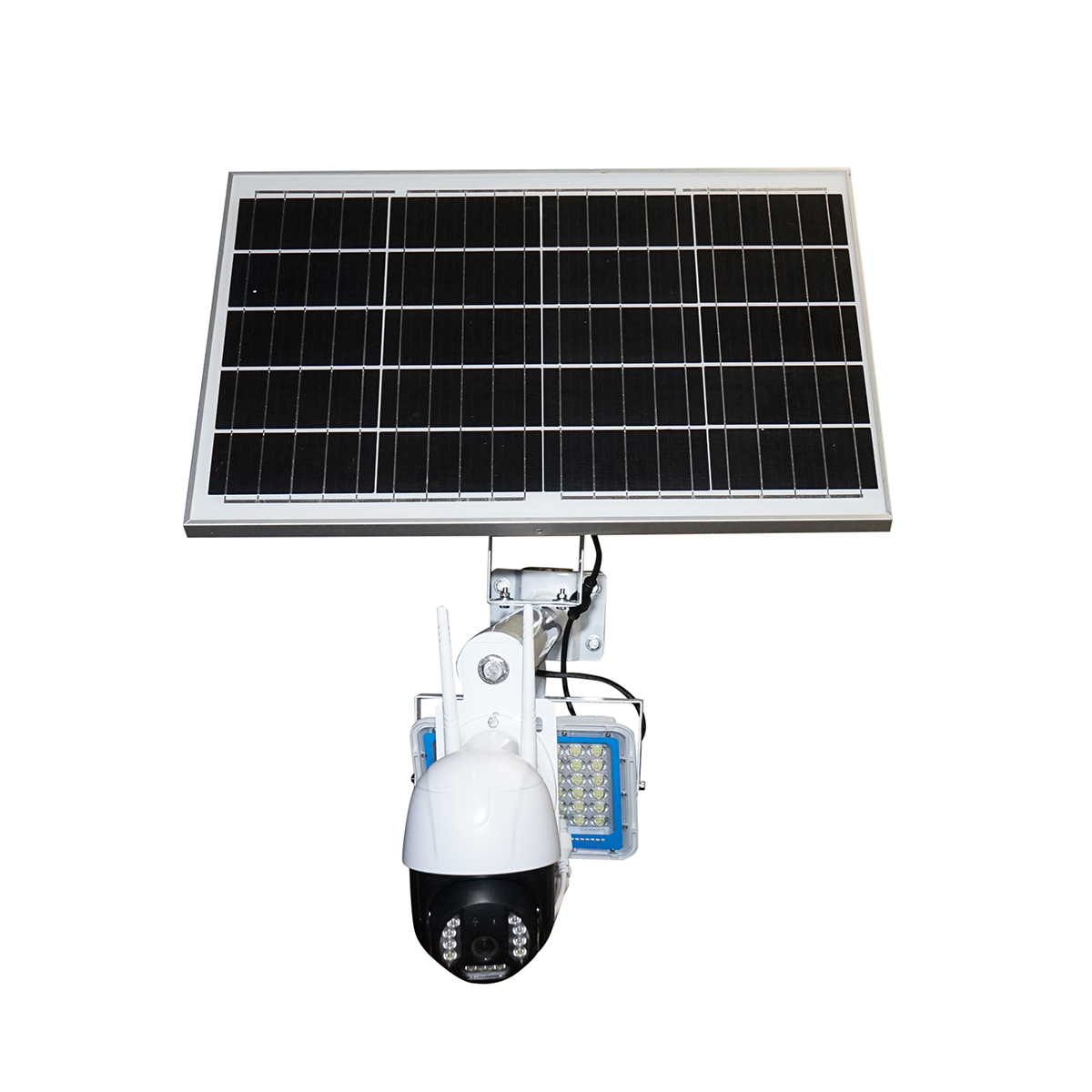 Lampa LED 200W cu panou solar 50W si camera supraveghere WIFI Breckner Germany - imagine 2