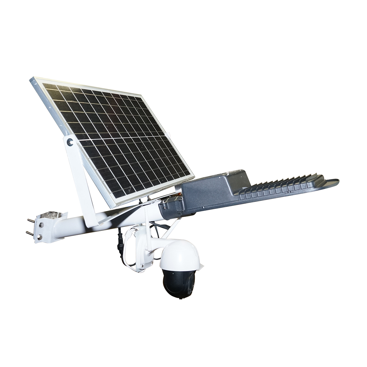 Lampa stradala LED 100W cu panou solar 40W si camera supraveghere 4G Breckner Germany - imagine 2