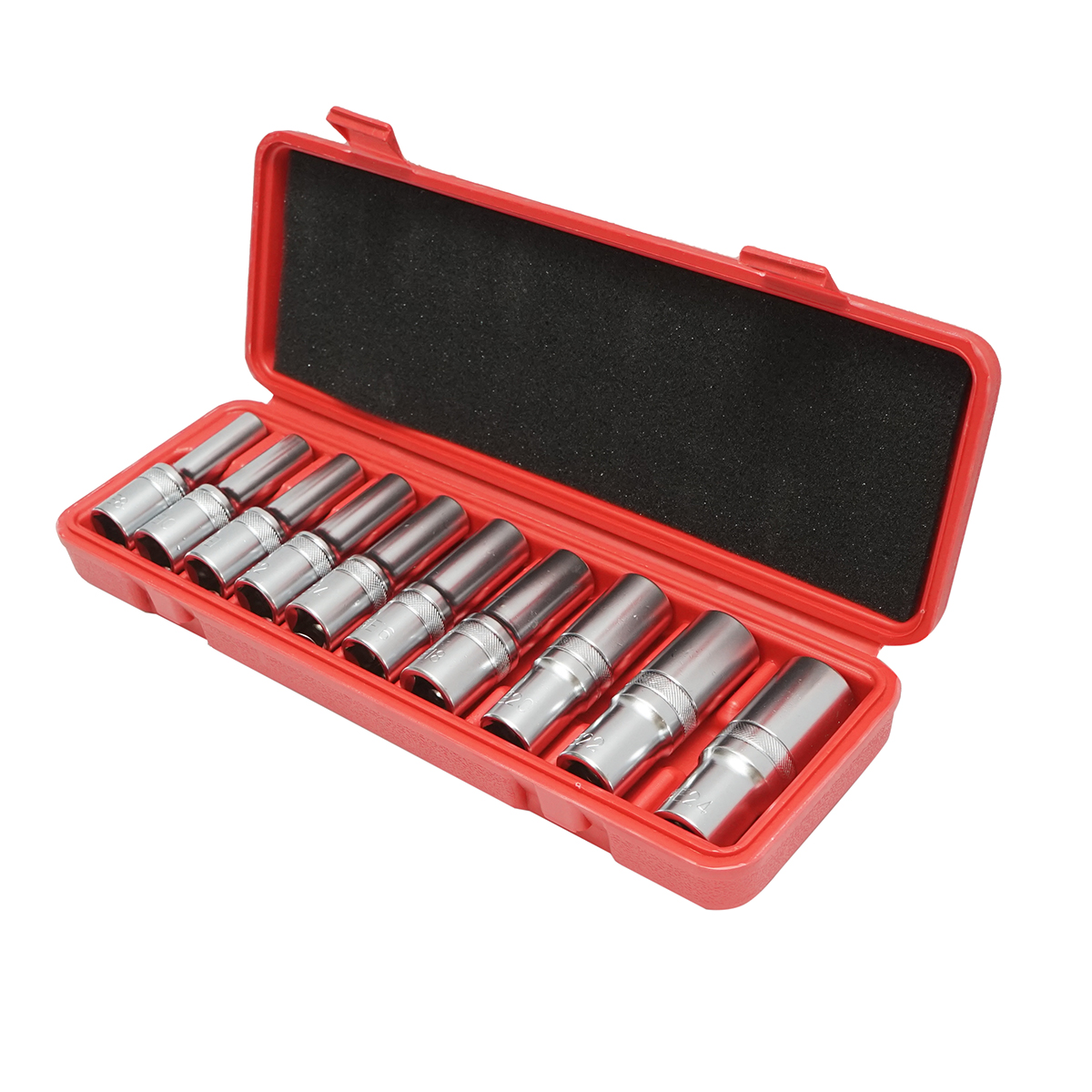 Trusa chei tubulare E-Torx E8-E24, patrat 1/2 inch 10 piese - imagine 2