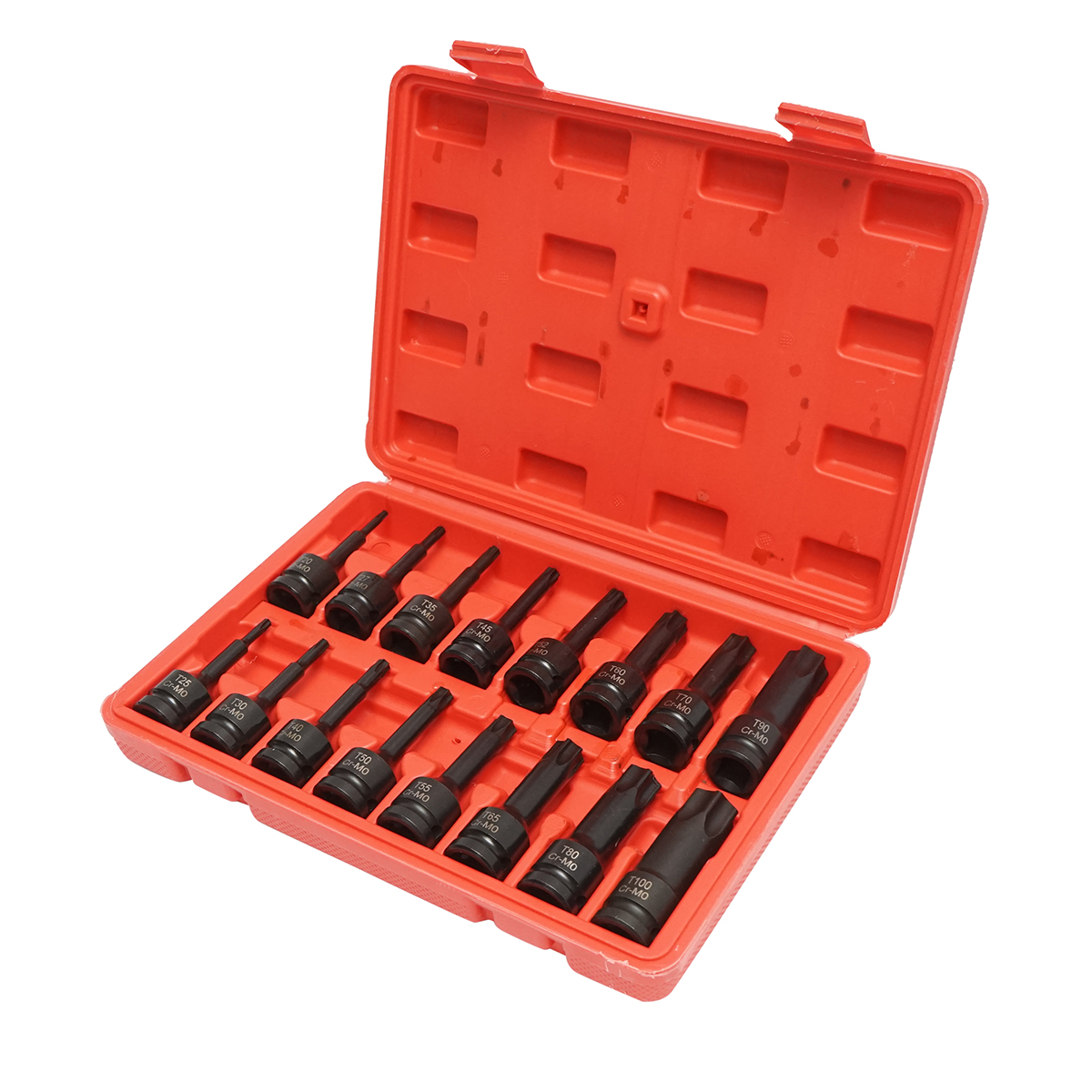 Trusa chei tubulare de impact torx T20-T100, patrat 1/2 inch 16 piese - imagine 2