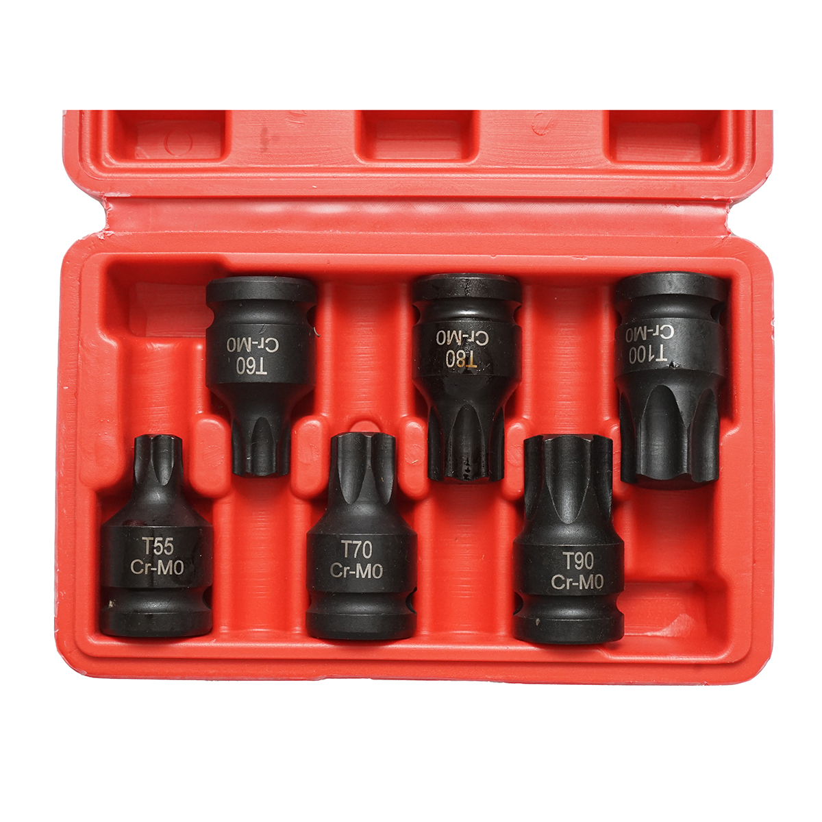 Trusa chei tubulare de impact torx T55-T100, patrat 1/2 inch 6 piese - imagine 3