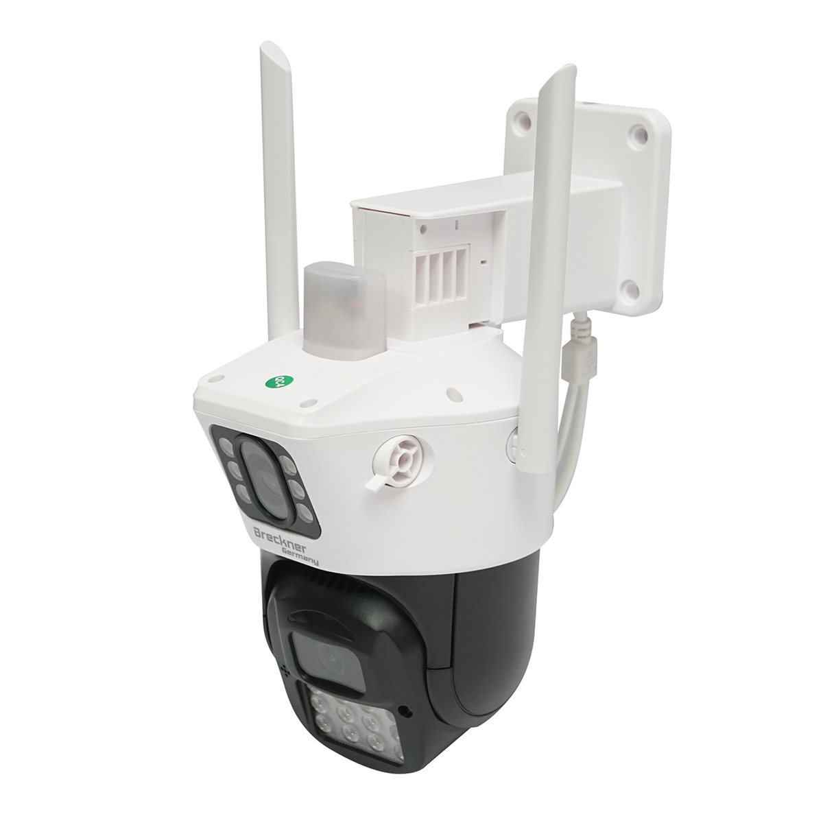 Camera de supraveghere lentila duala 6MP, WIFI P2P, rotativa 360 PTZ cu senzor de miscare, sirena, detectie umana, google assistant si aplicatie iCSee - imagine 2