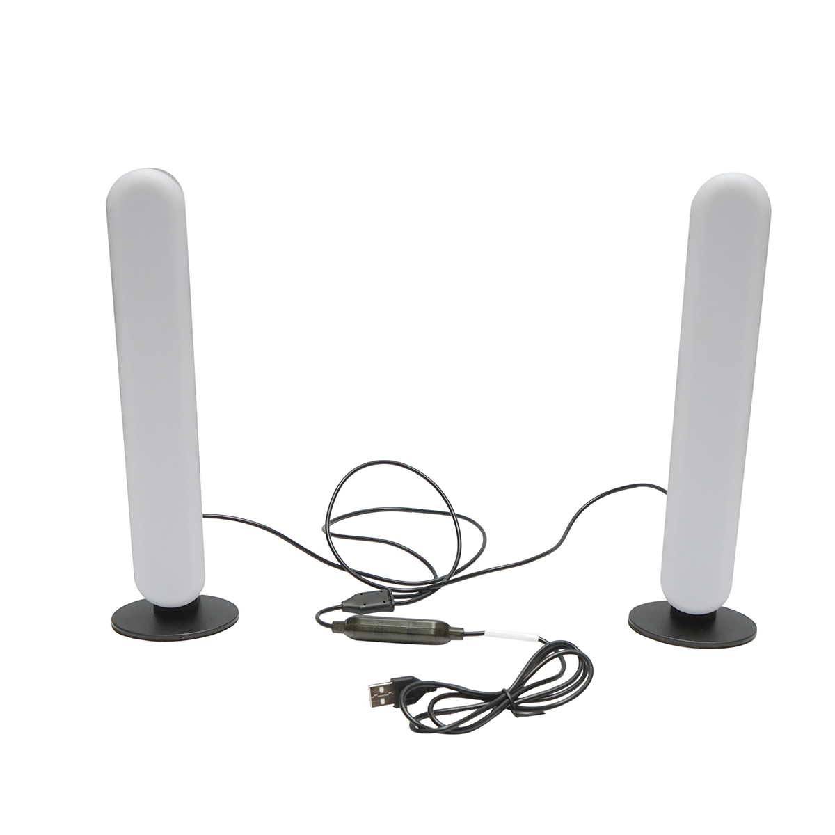 Set lampi decorative LED RGB 5W dimabile, control vocal, mod muzica, dinamic, static cu telecomanda, bluetooth, aplicatie Raingel - imagine 2