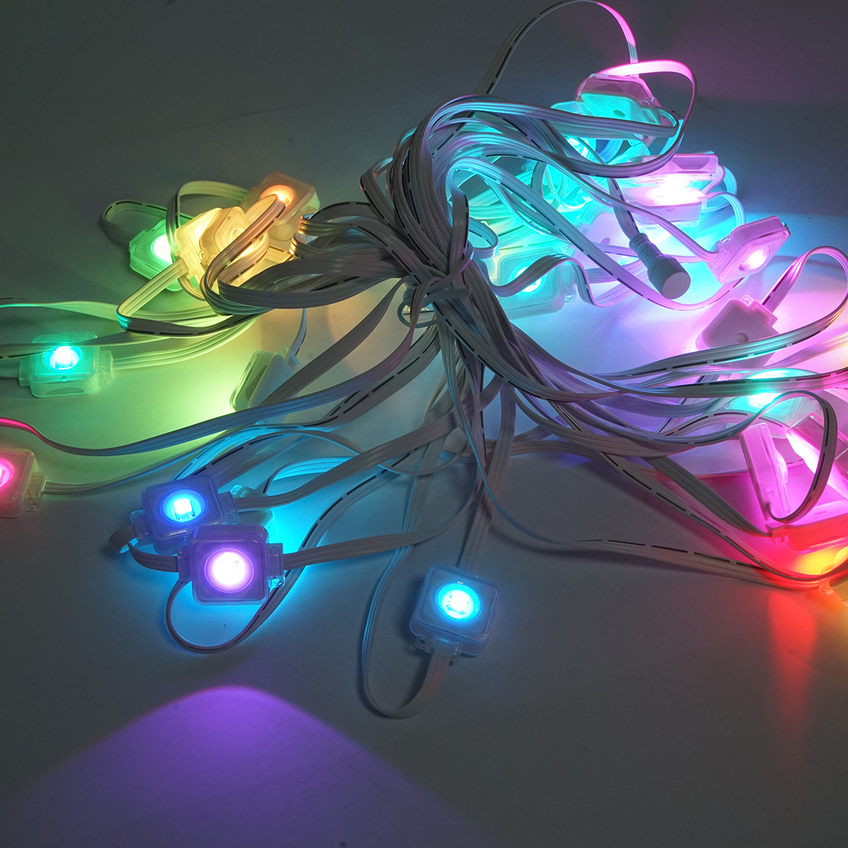 Kit lumini decorative smart RGBIC 15m pentru exterior cu telecomanda, control vocal, aplicatie Surplife - imagine 2